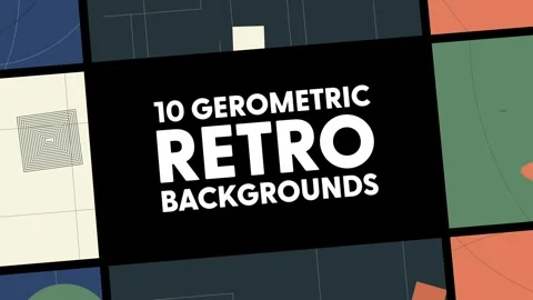 Geometric Retro Backgrounds Stock After Effects