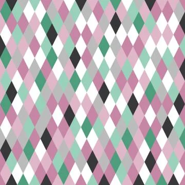 Geometric rhombus seamless pattern Illustrazione stock