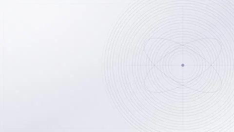 Geometric ripple pattern abstract design with concentric circles and dot cent 库存插图