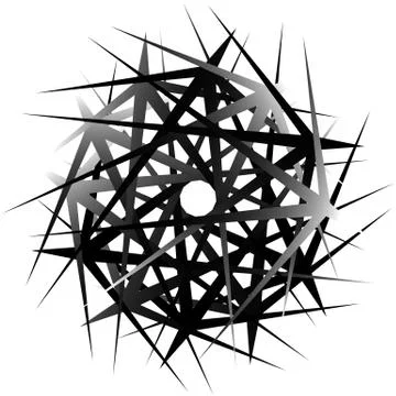 Geometric rotating form. Editable vector illustration. Stock-Illustration