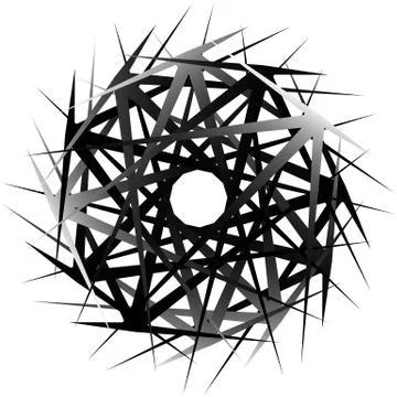 Geometric rotating form. Editable vector illustration. Stock-Illustration