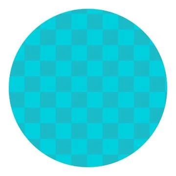 Geometric round circle shape checkerboard grid pattern design element cyan blue Ilustración de archivo