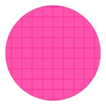 Geometric round circle shape grid mesh pattern design element magenta pink Stock Illustration