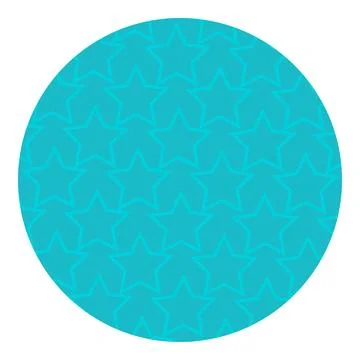 Geometric round circle shape star contour outline pattern design element イラスト素材