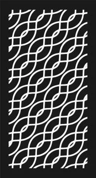 Geometric round Laser Cut Template Leaf CNC Panels Stock Illustration