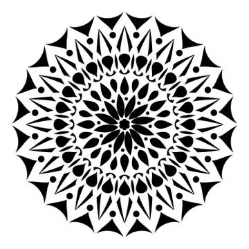 Geometric round ornament Stock-Illustration