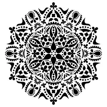 Geometric round ornament Иллюстрация