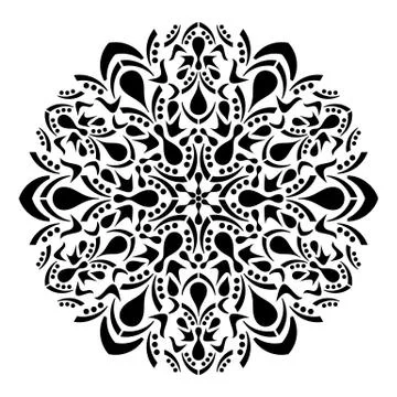 Geometric round ornament Illustration