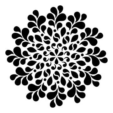 Geometric round ornament イラスト素材