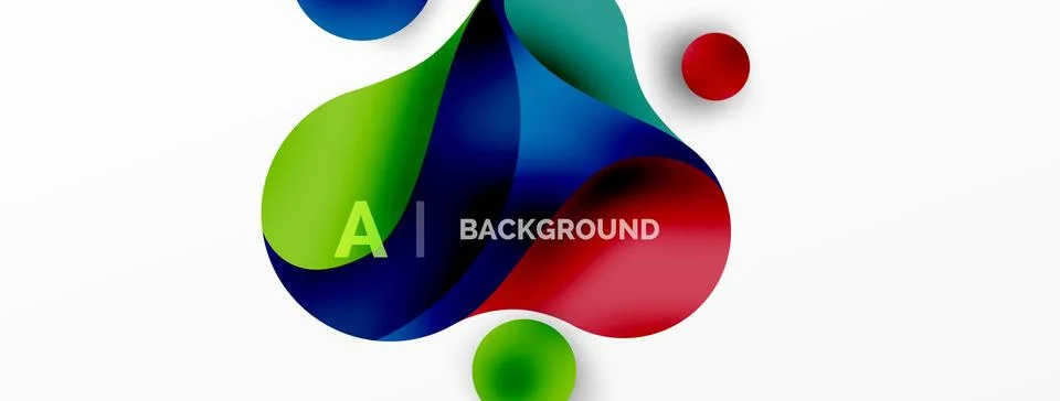 Geometric round shapes and circles abstract background. Wallpaper for concept of Stock Illustration