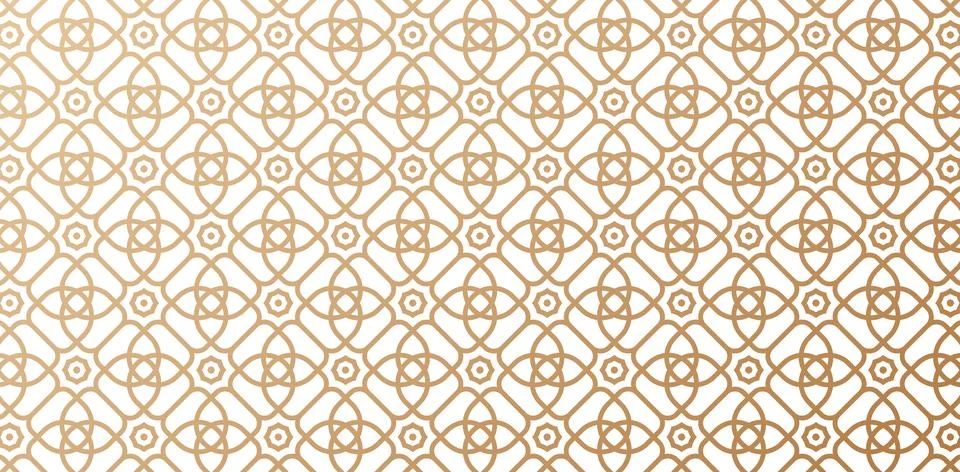 Geometric rounded ornament pattern Illustrazione stock