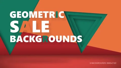 Geometric Sale Backgrounds 스톡 After Effects