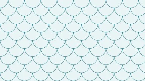 Geometric scalloped wave pattern seamless texture design Stock Illustration