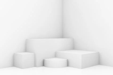 Geometric scene minimal Stock Illustration