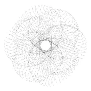 Geometric scribble art. Abstract line drawing Stock Illustration