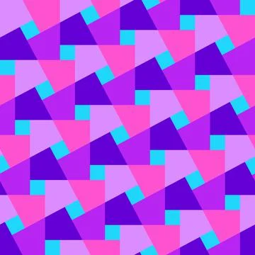 Geometric seamless 3D pattern. Squares. Triangles. Optical illusions. Stock Illustration