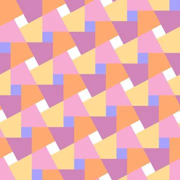 Geometric seamless 3D pattern. Squares. Triangles. Optical illusions. Stock Illustration