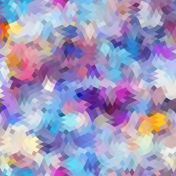 Geometric seamless abstract pattern low poly style. Illustrazione stock