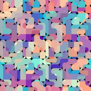 Geometric seamless abstract pattern low poly style. Stock Illustration