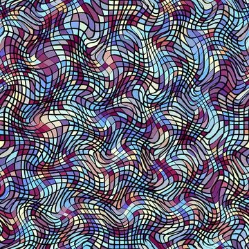 Geometric seamless abstract pattern low poly style. Illustrazione stock