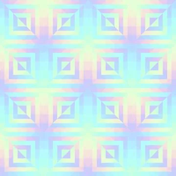 Geometric seamless abstract pattern in low poly style. Small squares regular Stock Illustration