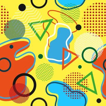 Geometric seamless background Stock Illustration