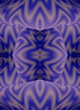 Geometric seamless background with optical illusion effect. Stock Illustration