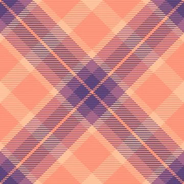 Geometric seamless background pattern, 1970s tartan vector plaid. Genuine c.. Stock Illustration