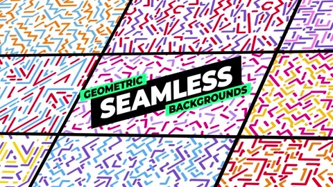 Geometric Seamless Backgrounds Stock After Effects