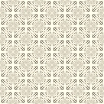 Geometric seamless brown beige pattern with fine lines Stock Illustration
