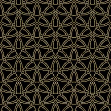 Geometric Seamless Fine Pattern. Classic Ornament Illustrazione stock