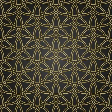 Geometric Seamless Fine Pattern. Classic Ornament Illustrazione stock