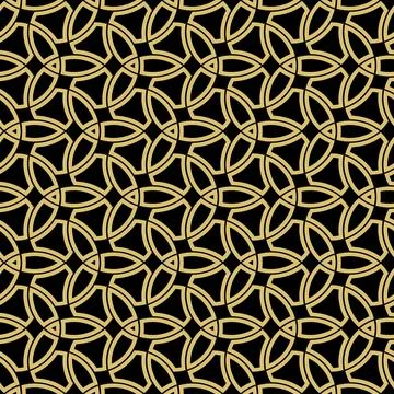 Geometric Seamless Fine Pattern. Classic Ornament Stock Illustration