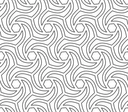 Geometric Seamless Fine Pattern. Classic Ornament Stock Illustration
