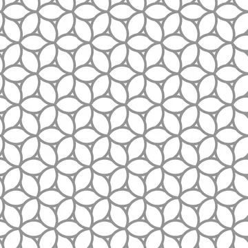Geometric Seamless Fine Pattern. Classic Ornament Illustrazione stock