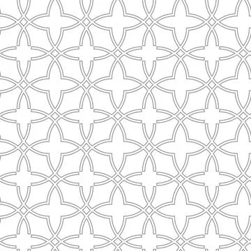Geometric Seamless Fine Pattern. Classic Ornament Stock Illustration