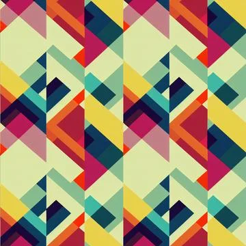Geometric seamless glitch pattern. 스톡 일러스트