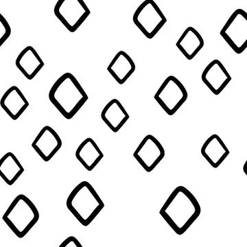 Geometric seamless hand drawn pattern Stock Illustration