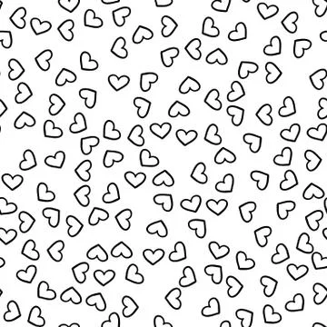 Geometric seamless hand drawn pattern Stock Illustration