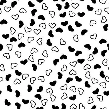 Geometric seamless hand drawn pattern Stock Illustration