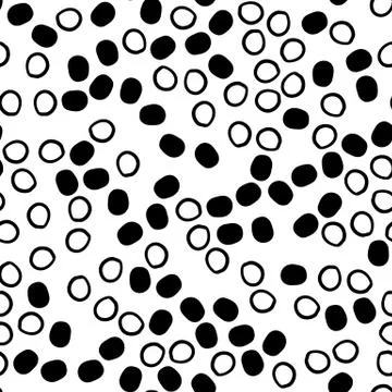 Geometric seamless hand drawn pattern Stock Illustration