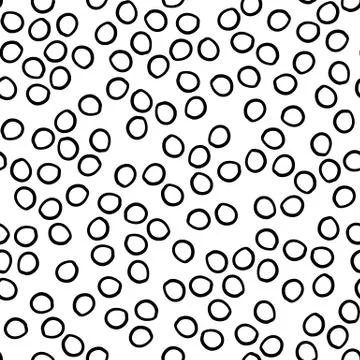 Geometric seamless hand drawn pattern Stock Illustration
