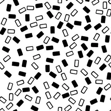 Geometric seamless hand drawn pattern Stock Illustration