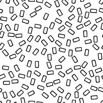 Geometric seamless hand drawn pattern Stock Illustration
