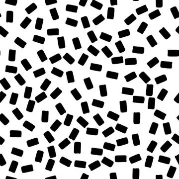 Geometric seamless hand drawn pattern Stock Illustration