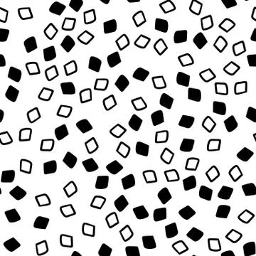Geometric seamless hand drawn pattern Stock Illustration