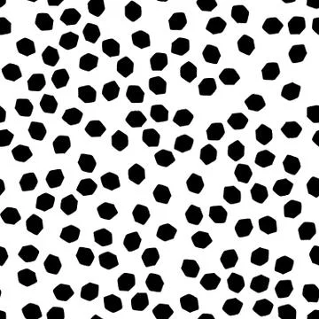 Geometric seamless hand drawn pattern Stock Illustration
