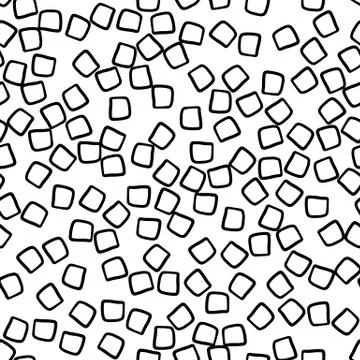 Geometric seamless hand drawn pattern Stock Illustration