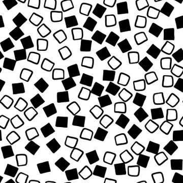 Geometric seamless hand drawn pattern Stock Illustration
