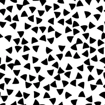Geometric seamless hand drawn pattern Stock Illustration